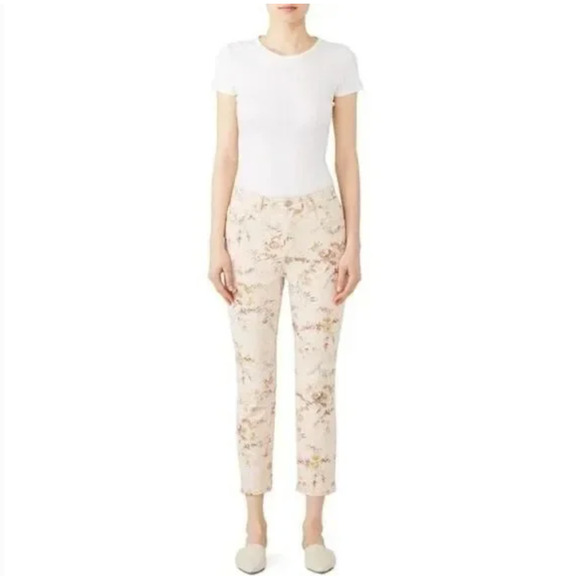 NWOT La Vie Rebecca Taylor Belle Ines Floral Frappe Skinny Jeans 28 High Waist - Picture 2 of 6